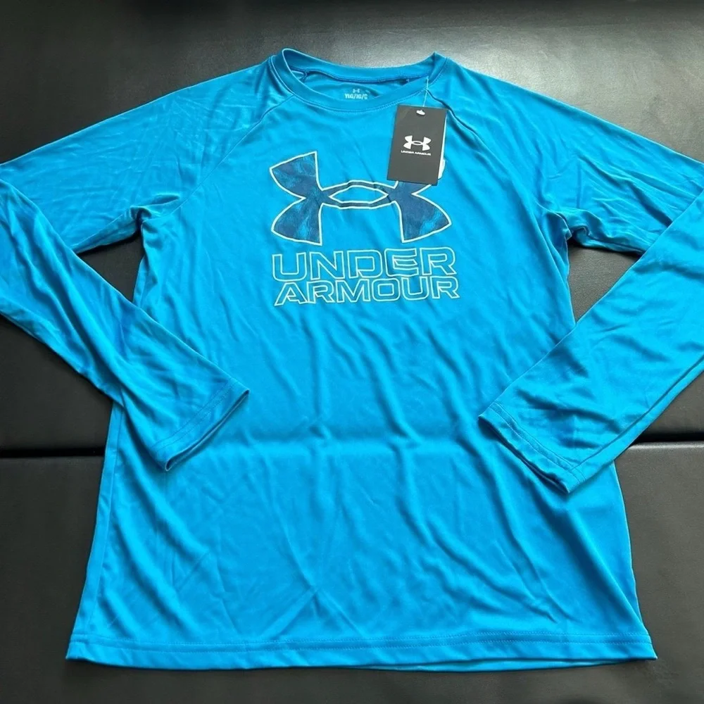 NWT Under Armour jogger & long sleeve tee set boys youth size Large